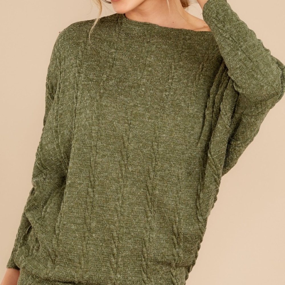 Red Dress long dolman top